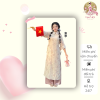 Áo dài cách tân cổ sen thuê hoa