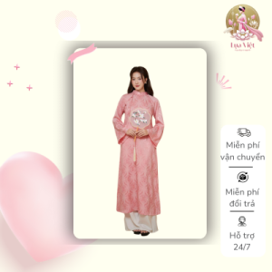 Áo dài Gấm Hồng Uyên