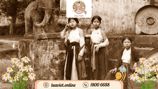 áo dài tứ thân thời xưa