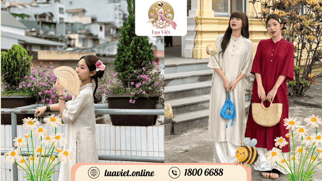 áo dài tứ thân ý huyên