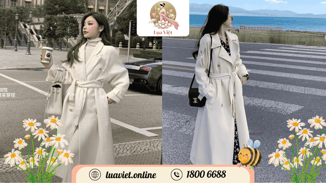 Phối với áp khoác Trench coat