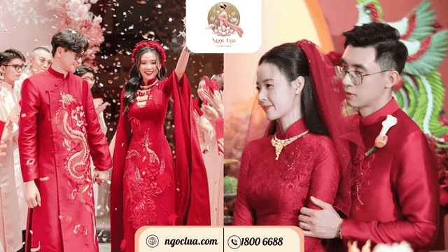 Áo dài cưới trong mơ