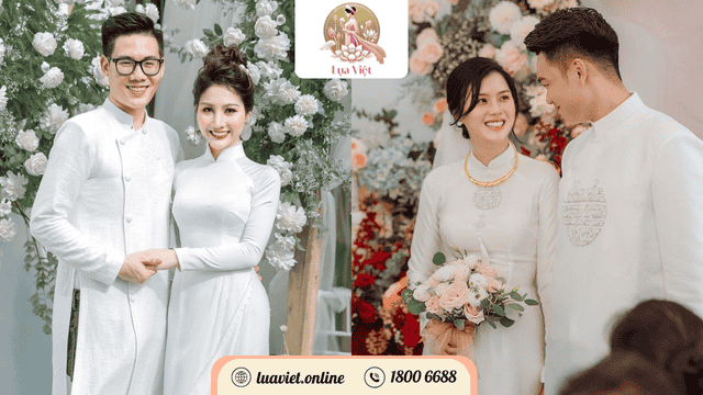 Áo dài cưới truyền thống