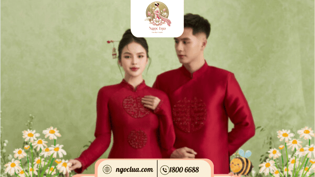 một trong những mẫu áo dài cưới mới nhất