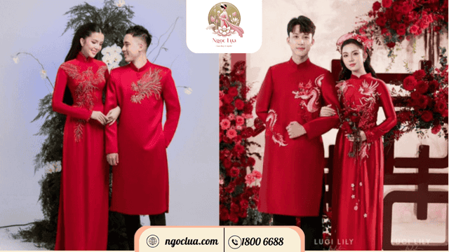 Áo dài cưới Long Phụng