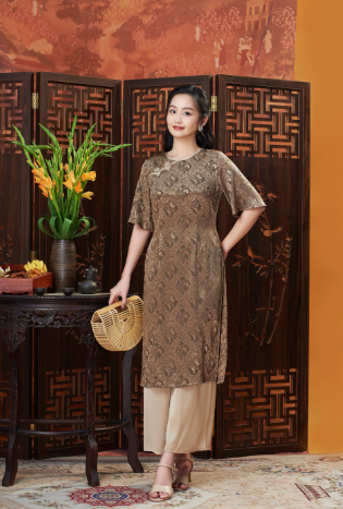 Mẫu áo dài suông đẹp