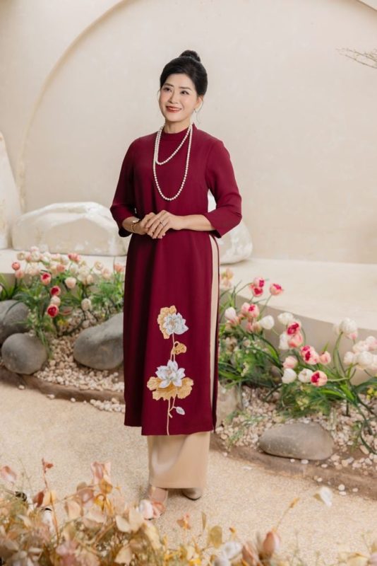 Mẫu áo dài suông đẹp