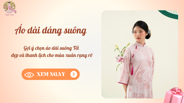 Áo dài suông Tết