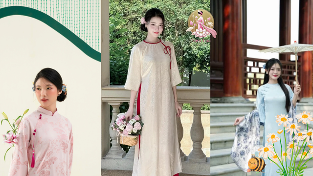 Các mẫu áo dài dáng suông